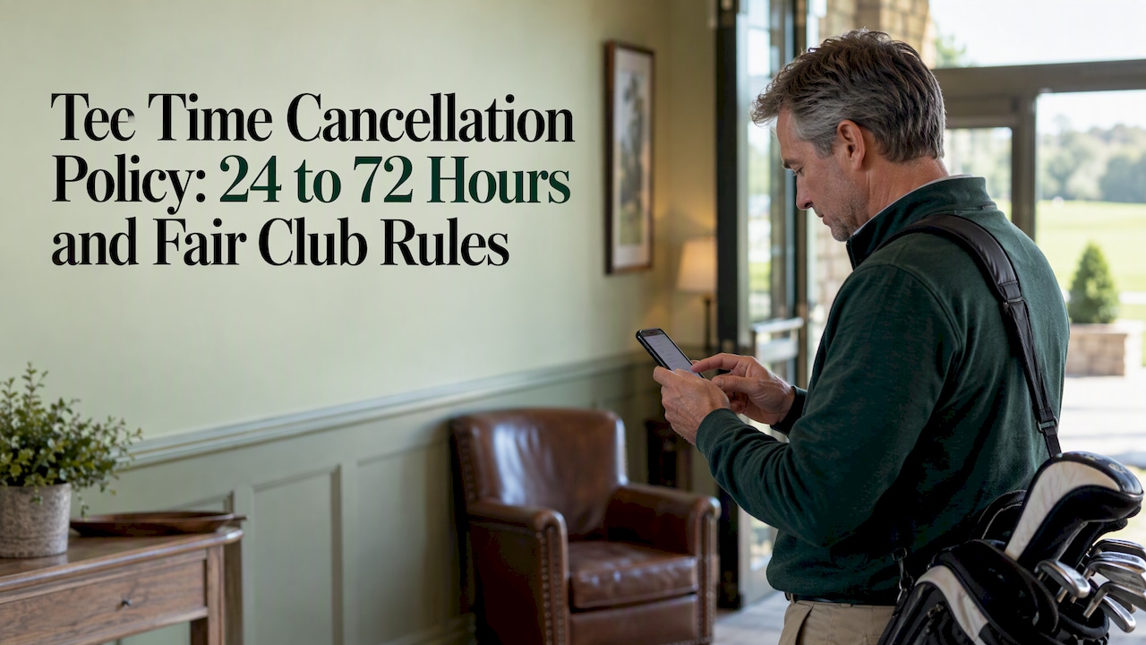 Member reviewing a tee time booking